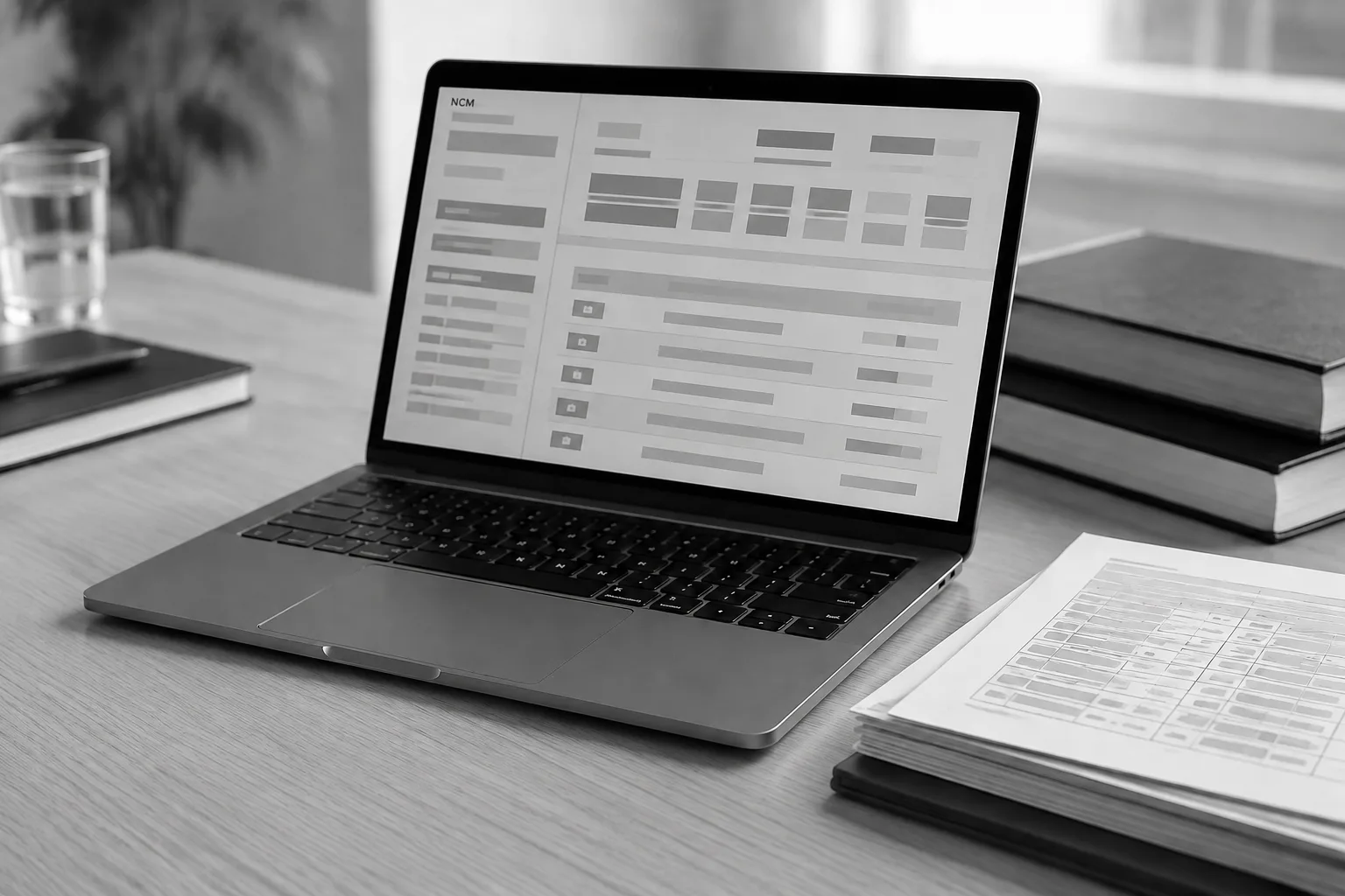 Notebook con una interfaz de clasificación arancelaria